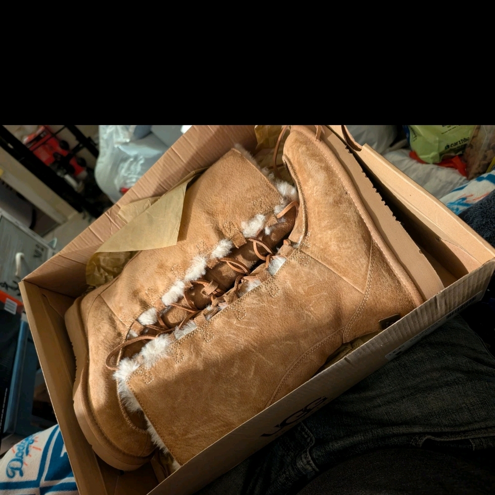 UGG Tan Shearling Winter Boots